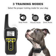 Cargar imagen en el visor de la galería, Collar Electrico Collar de entrenamiento para perros, 3 modo de uso, 1-100 niveles ajustables, IPX7 impermeable
